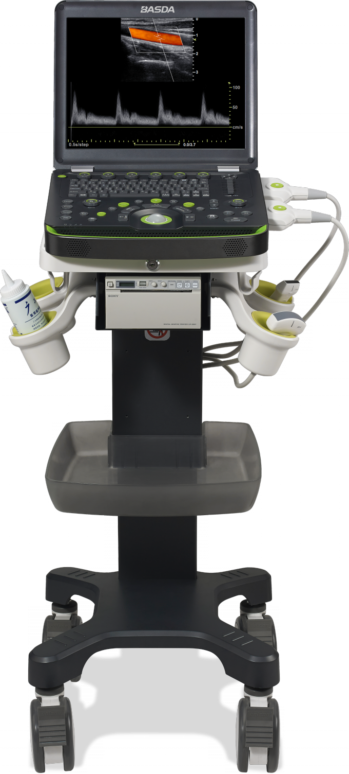 3D 2 Probe Sockets Portable Color Doppler Ultrasound Machine BTH-50S 0