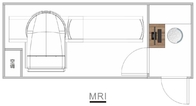 20 feet Mobile Medical Vehicle with MRI System Permanent Magnet MRI