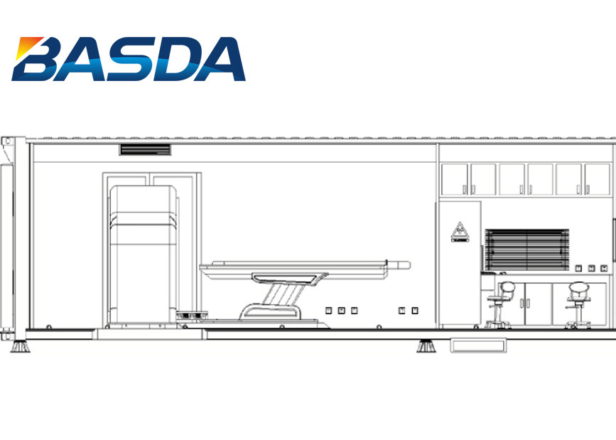 0.35T MRI Mobile Medical Vehicle 20 Feet Mobile Healthcare Vehicles