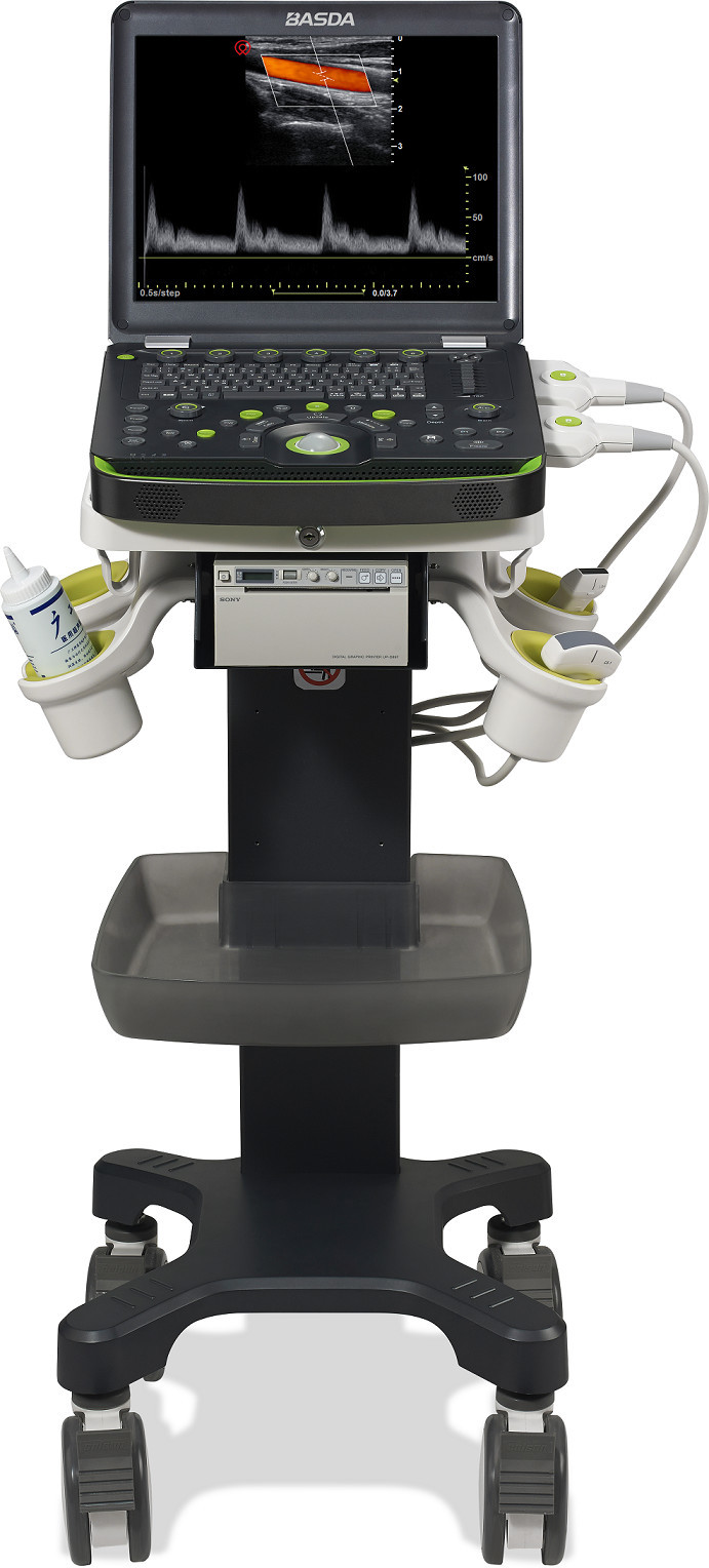 COLOR DOPPLER ULTRASOUND, PORTABLE TYPE, EXCELLENT IMAGES, WITH BACKUP POWER, CAN BE USED FOR OUTDOOR DIAGNOSIS BTH-50