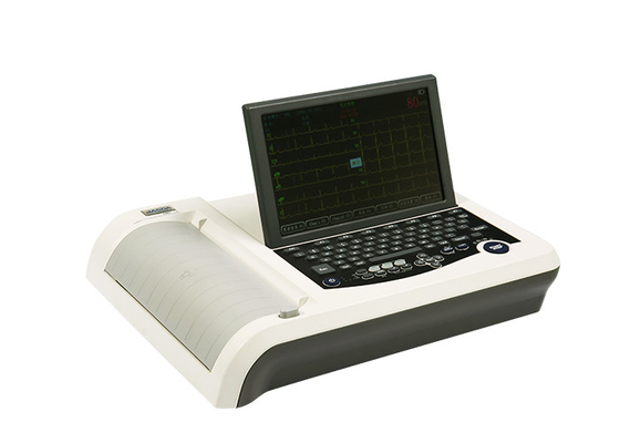 216mm Paper 10.2inch Screen 12 Channel Portable ECG Machine Standard Version