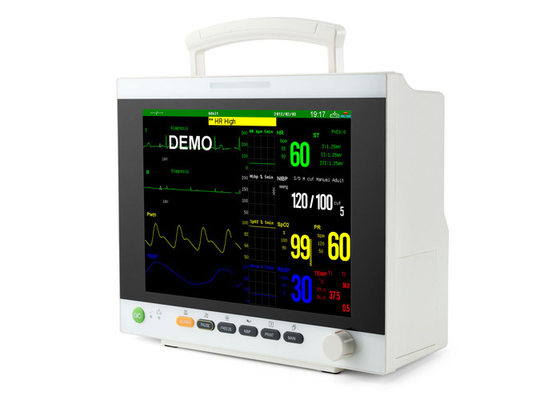 China 12.1 Inch 350bpm Alarm Patient Monitoring Machine 50mm/S Printing medical factory