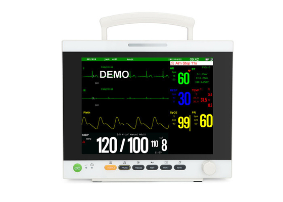 China 4AH Rechargeable Patient Monitoring Machine 800×600 Dpi 12.1&quot; TFT 6 Parameter factory